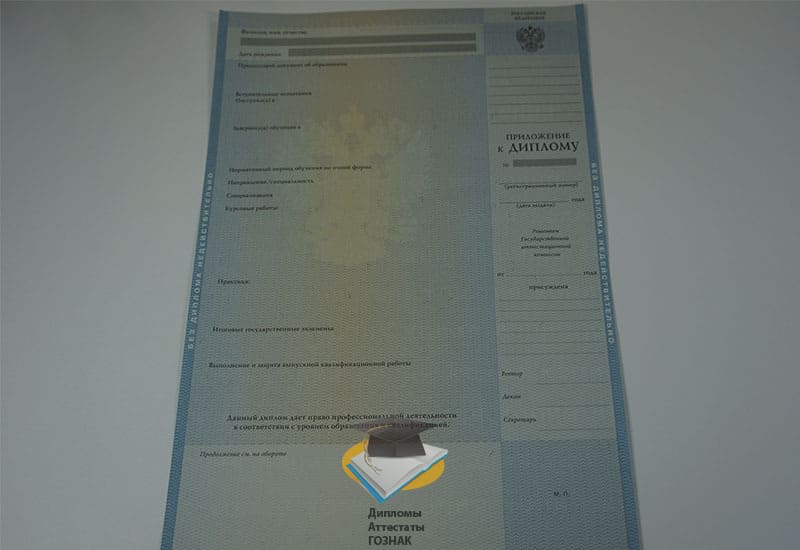 Диплом о высшем образовании 2010-2011 годов - Фото 7 Диплом о высшем образовании 2010-2011 годов - Фото 7